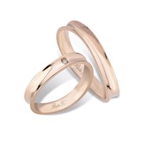 Anello Polello Fede in Oro Diamante 0.02 Ct 3307DR - 3307DR